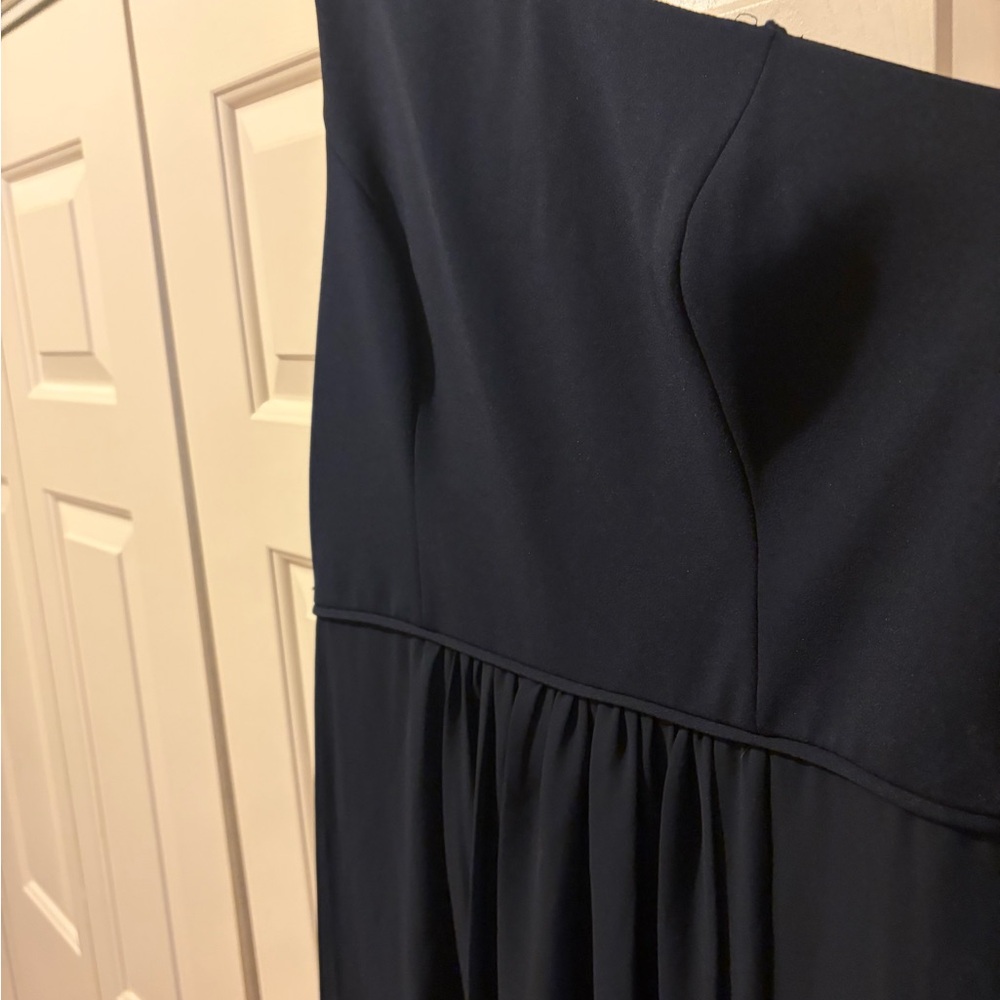 Adrianna Papell Strapless Navy Dress